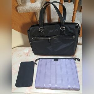Tumi Voyageur Business Bag W/ Removable Sleeve/Pouch Set